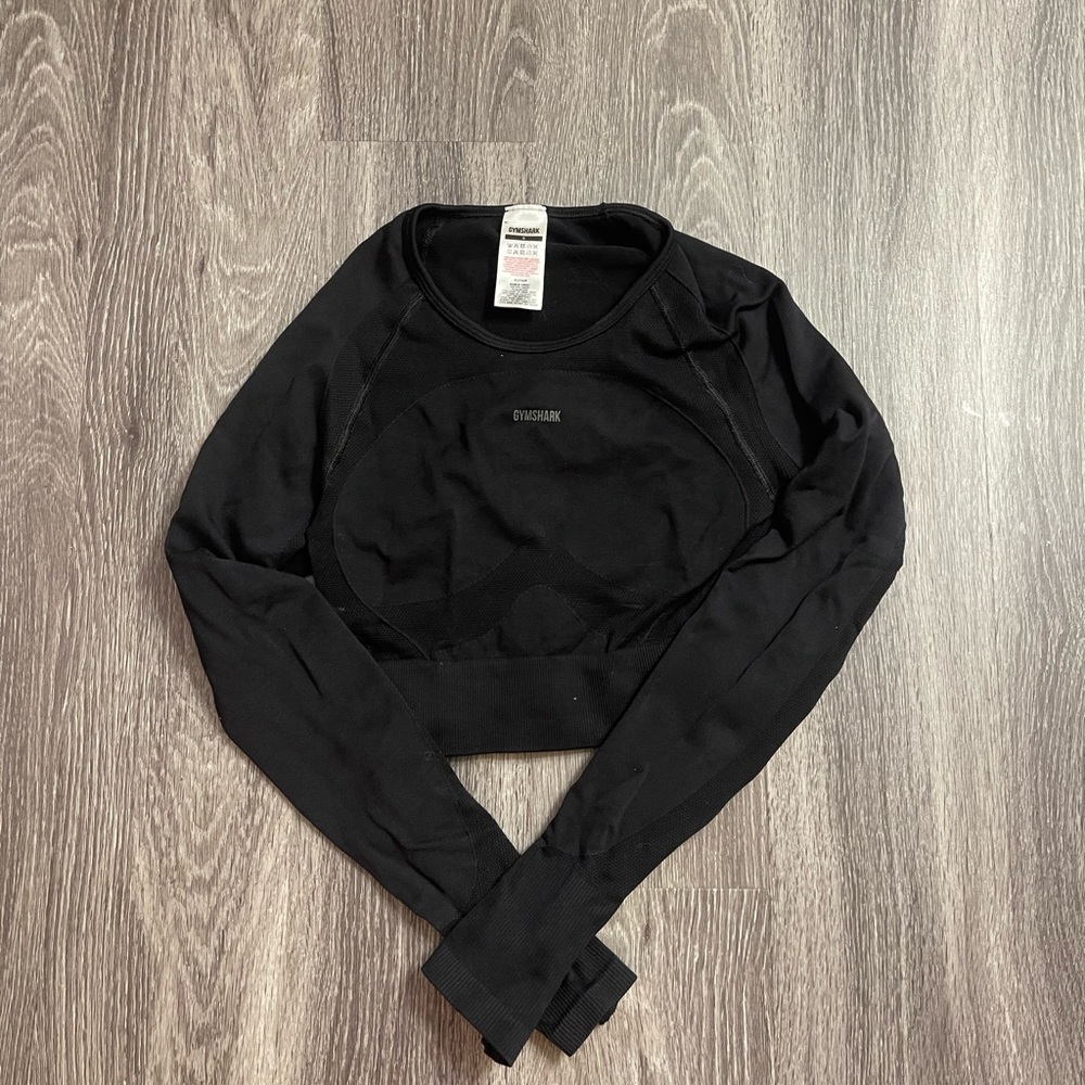 GYMSHARK FLEX SPORTS LONG SLEEVE CROP TOP